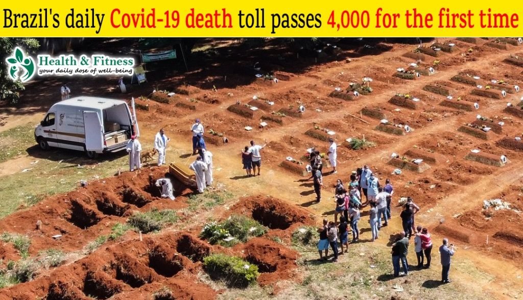 Brazil’s daily Covid-19 death toll passes 4,000