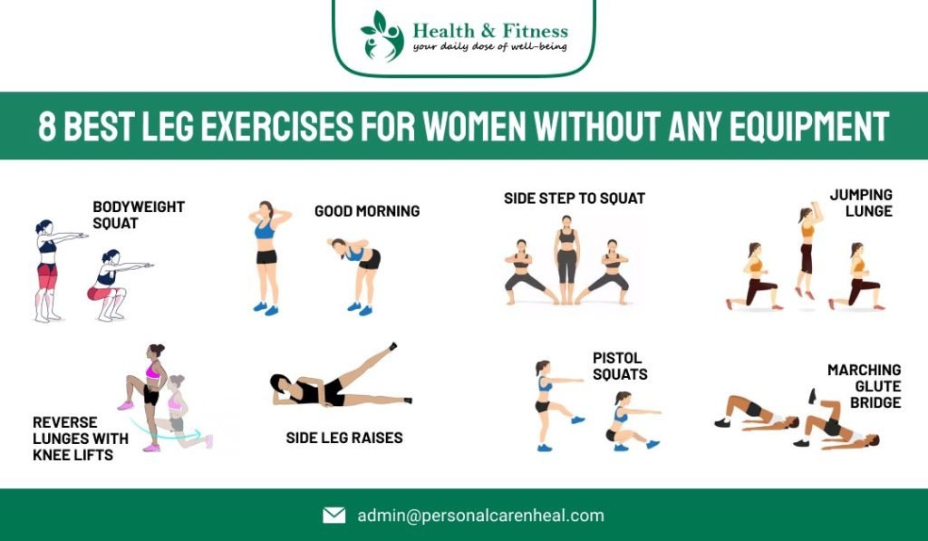 8 Best Leg Exercises for Women without Any Equipment