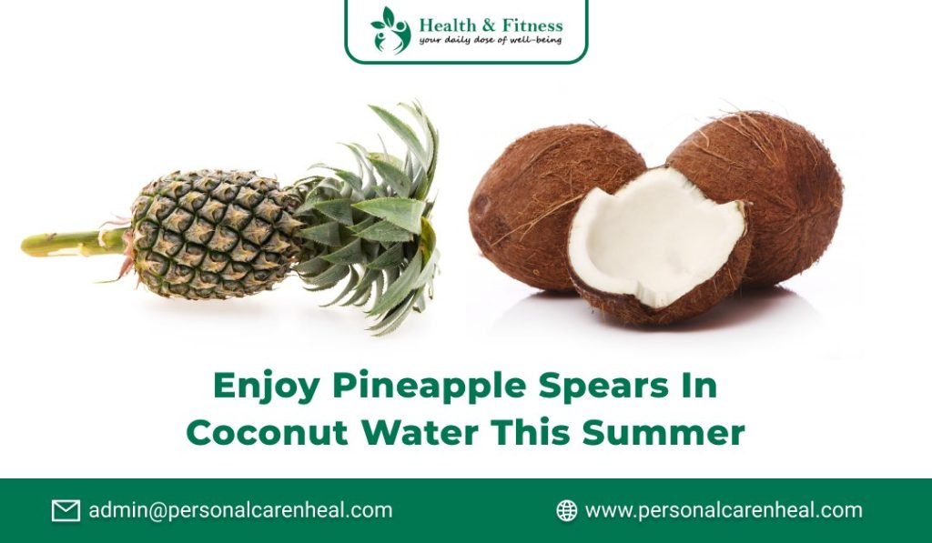 pineapple spears in coconut water