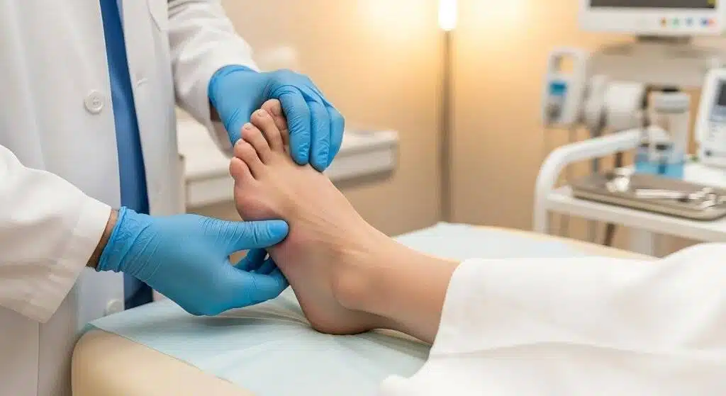 sprained toe